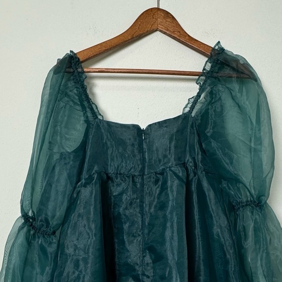 NWT Altar'd State Lunetta Dress in Hunter Green Size Small - Picture 8 of 12